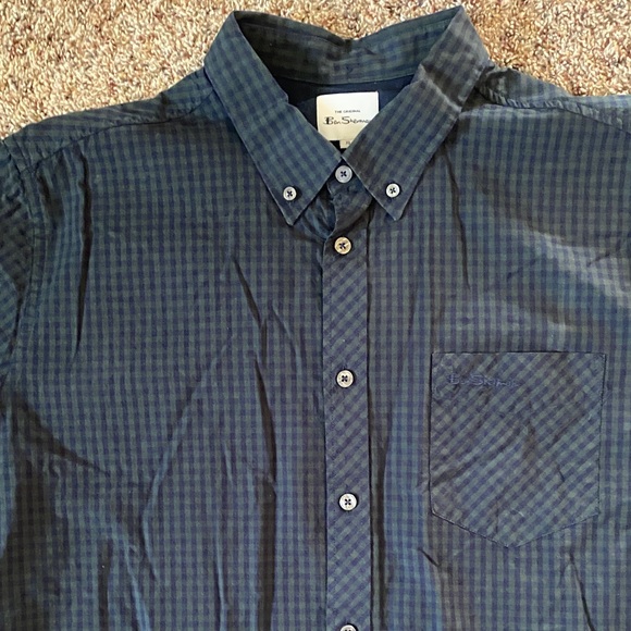 Ben Sherman Dark Green Checkered Casual Shirt - Picture 4 of 5